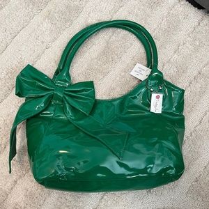 Penelope Ann Green Bow Purse